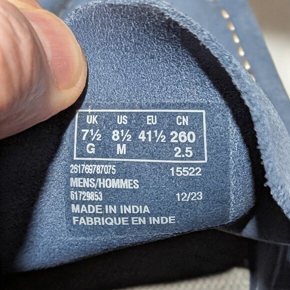 Clarks Shacre II Run Blue Suede Men’s Shoes(Size 8.5 M / UK 7.5 G) - Picture 3 of 6